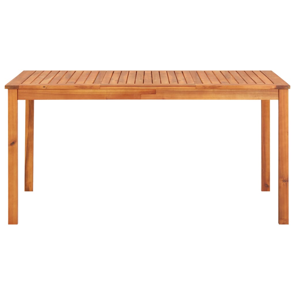 Patio Table 59&quot;X35.4&quot;X29.1&quot; Solid Acacia Wood