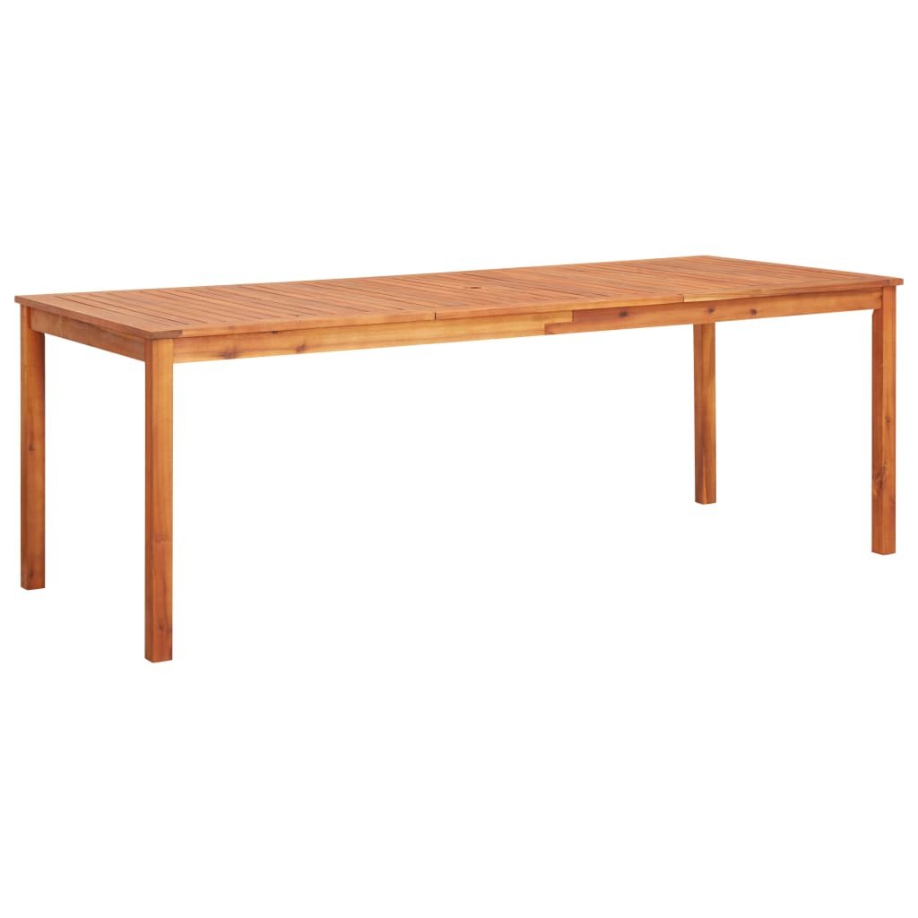 Patio Table 59&quot;X35.4&quot;X29.1&quot; Solid Acacia Wood