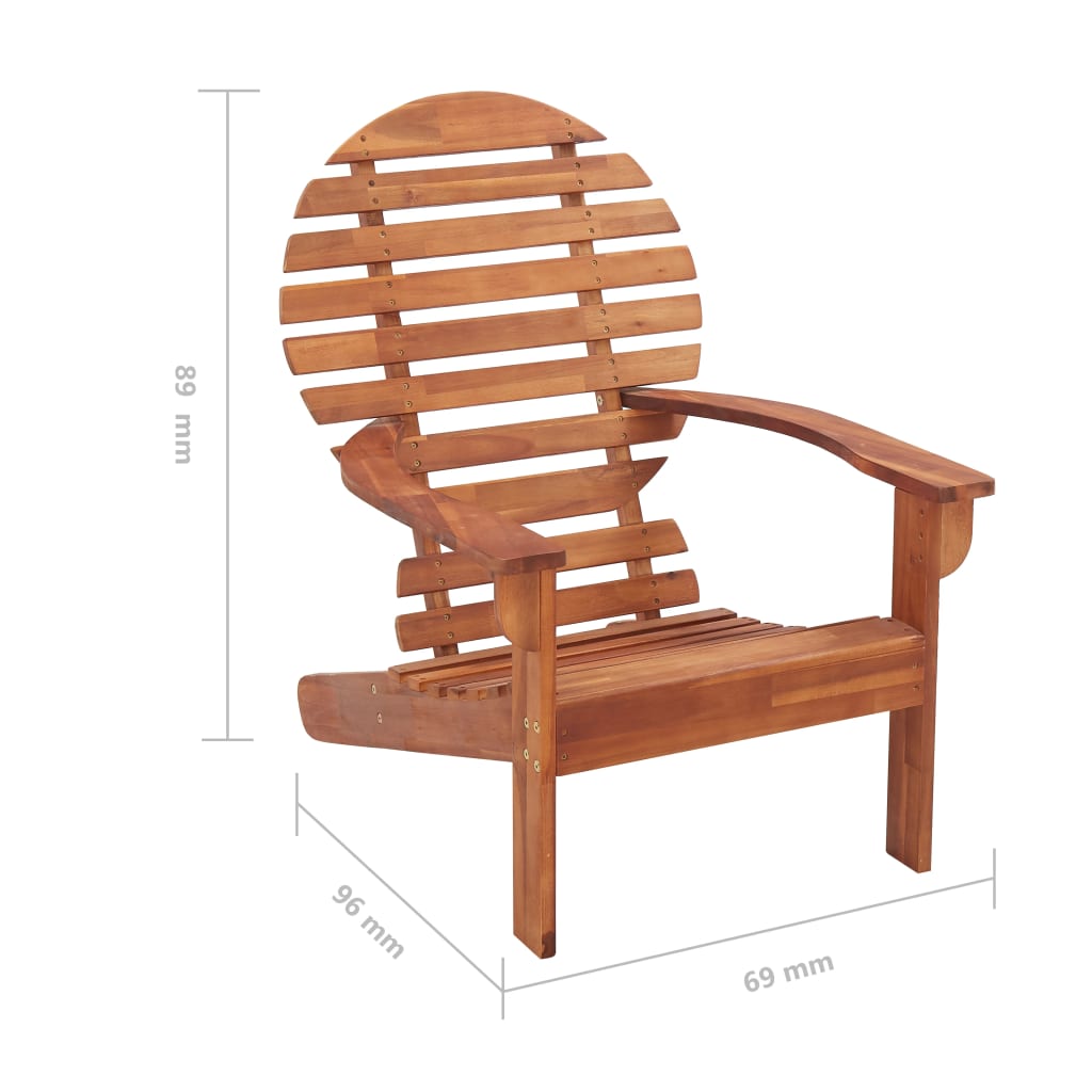 Adirondack Chair Solid Acacia Wood