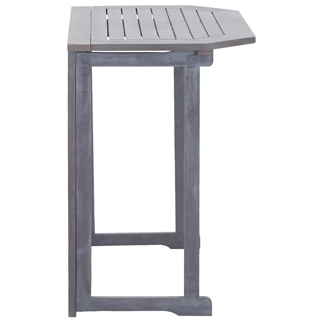 Folding Balcony Table 35.4&quot;X19.7&quot;X29.1&quot; Solid Acacia Wood