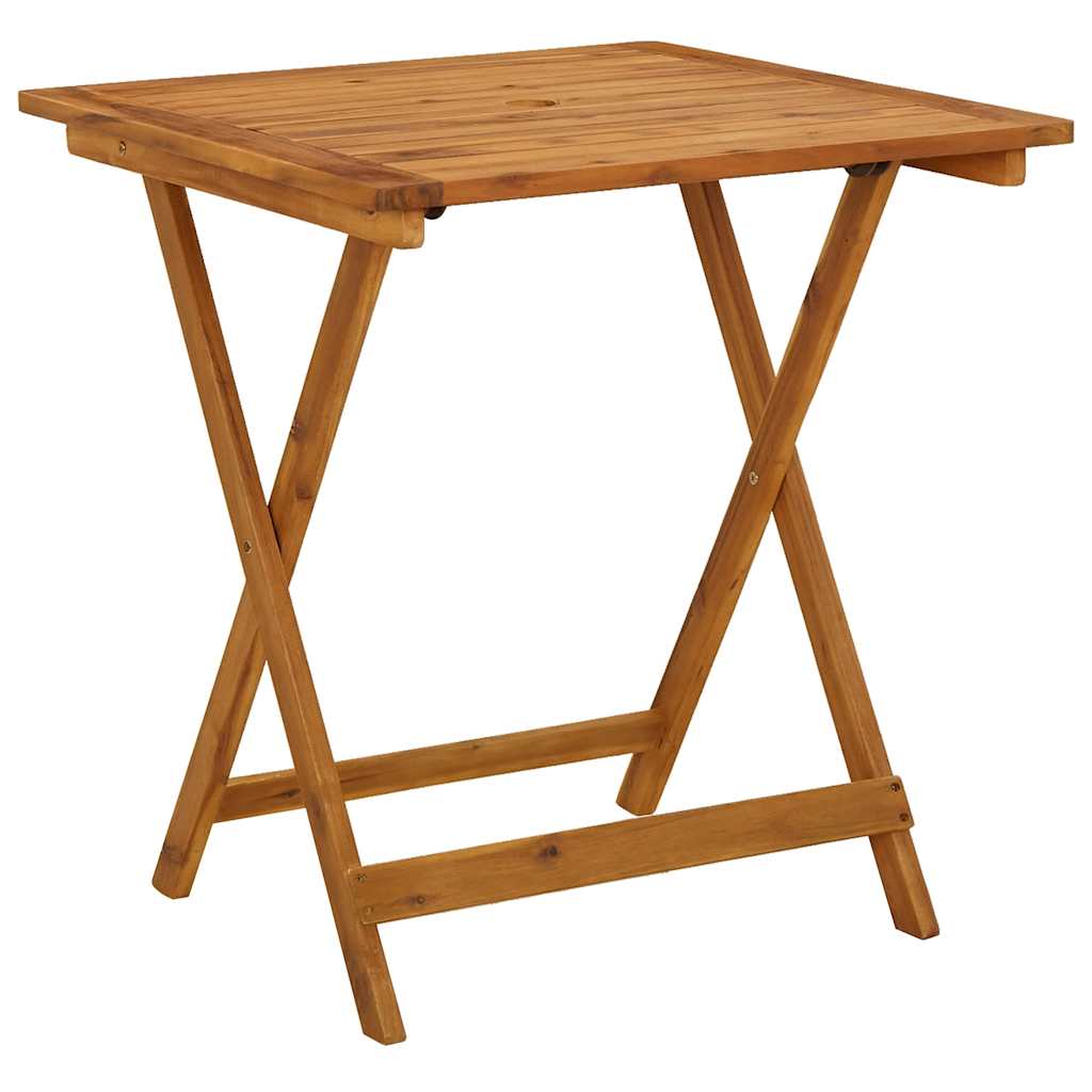 Folding Patio Table Solid Acacia Wood