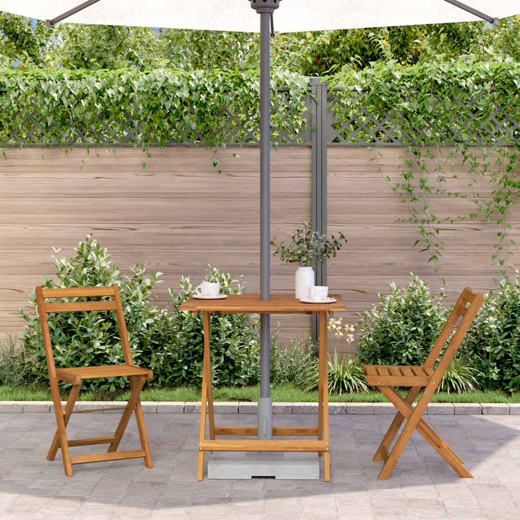 Folding Patio Table Solid Acacia Wood