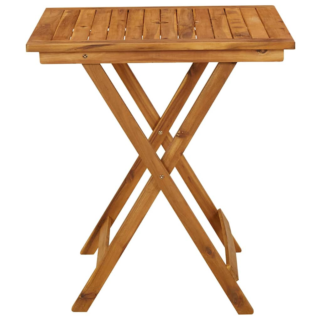 Folding Patio Table Solid Acacia Wood