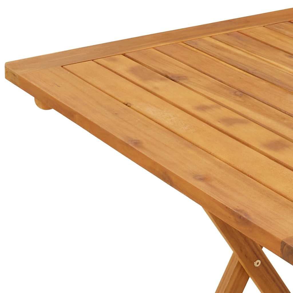 Folding Patio Table Solid Acacia Wood