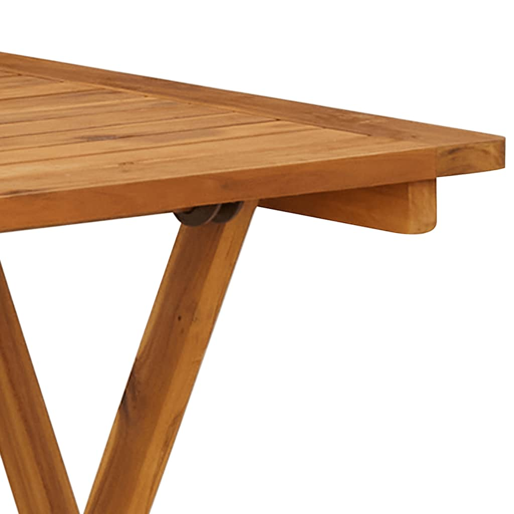 Folding Patio Table Solid Acacia Wood