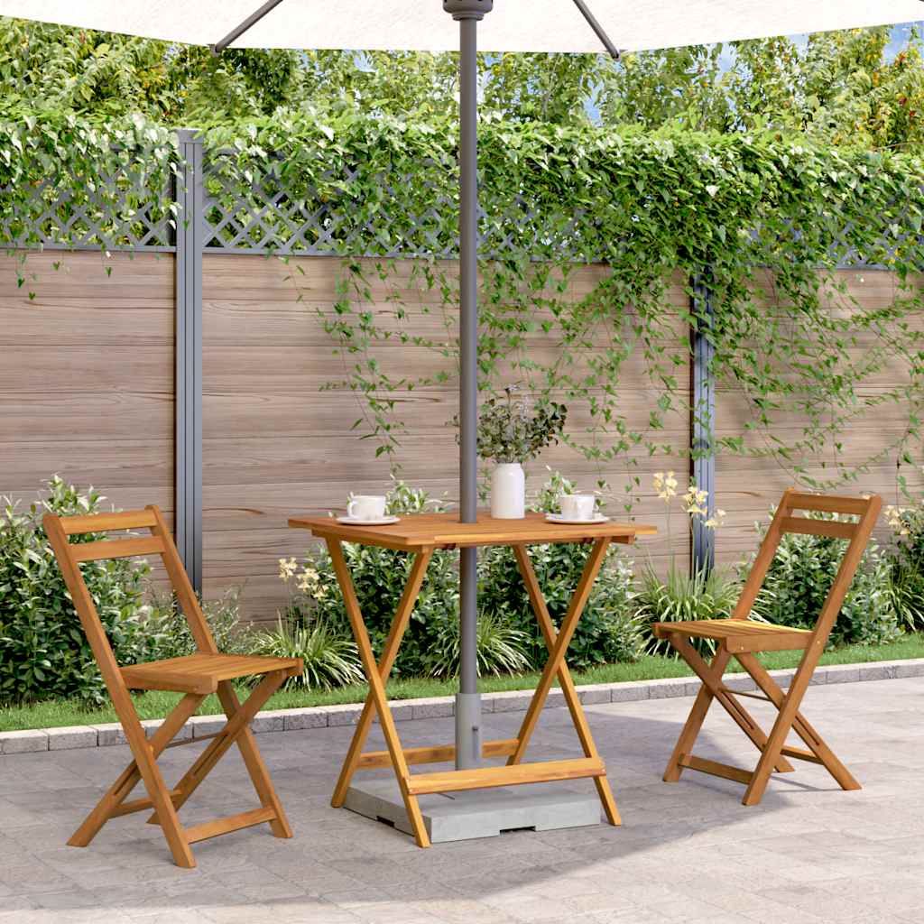 Folding Patio Table Solid Acacia Wood