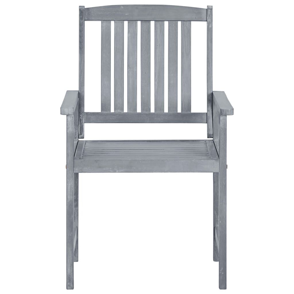 Patio Chairs 2 Pcs Solid Acacia Wood