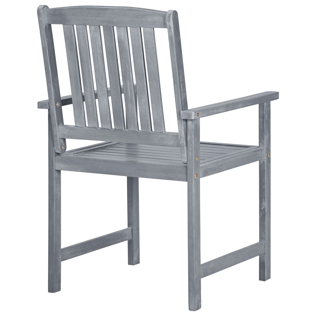 Patio Chairs 2 Pcs Solid Acacia Wood