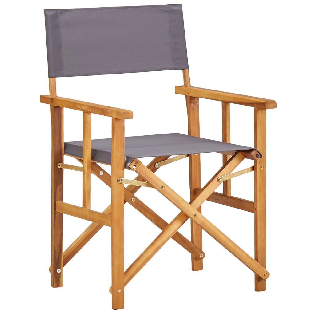 Director's Chairs 2 Pcs Solid Acacia Wood