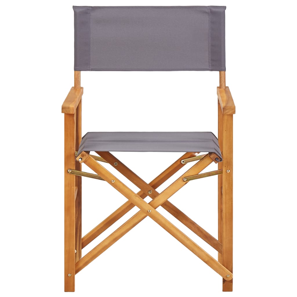 Director's Chairs 2 Pcs Solid Acacia Wood