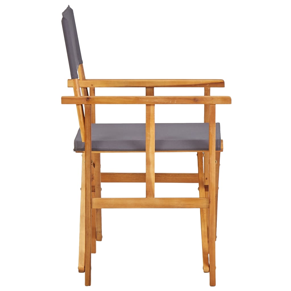 Director's Chairs 2 Pcs Solid Acacia Wood