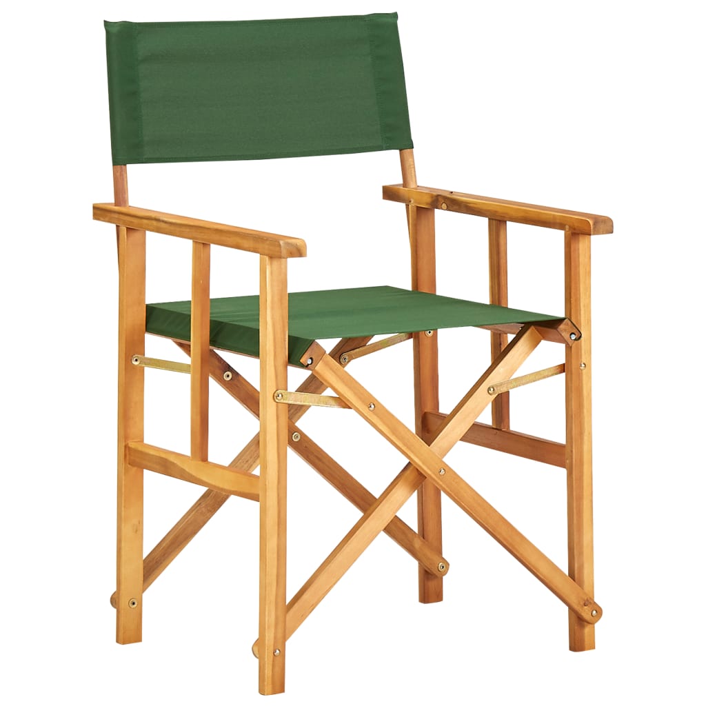 Director's Chairs 2 Pcs Solid Acacia Wood