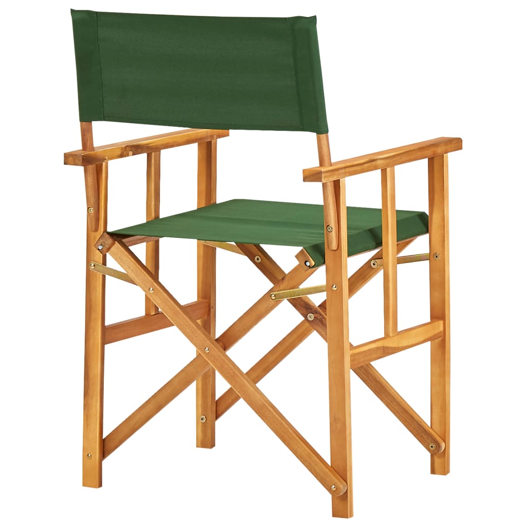 Director's Chairs 2 Pcs Solid Acacia Wood