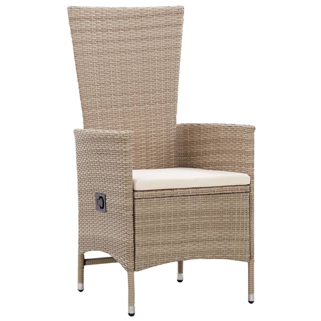 Patio Chairs 2 Pcs With Cushions Poly Rattan