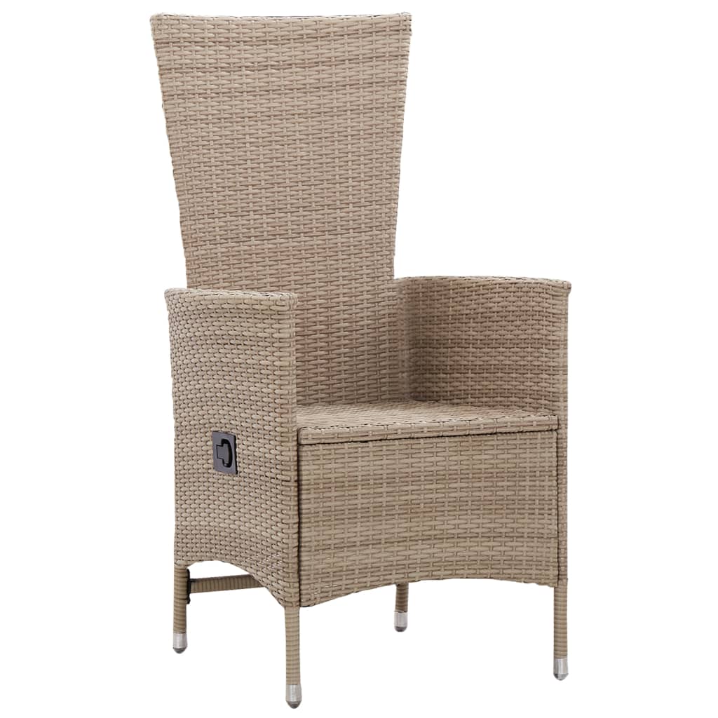 Patio Chairs 2 Pcs With Cushions Poly Rattan