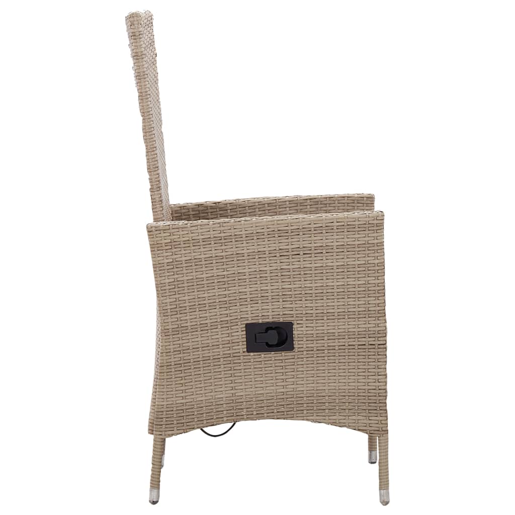 Patio Chairs 2 Pcs With Cushions Poly Rattan