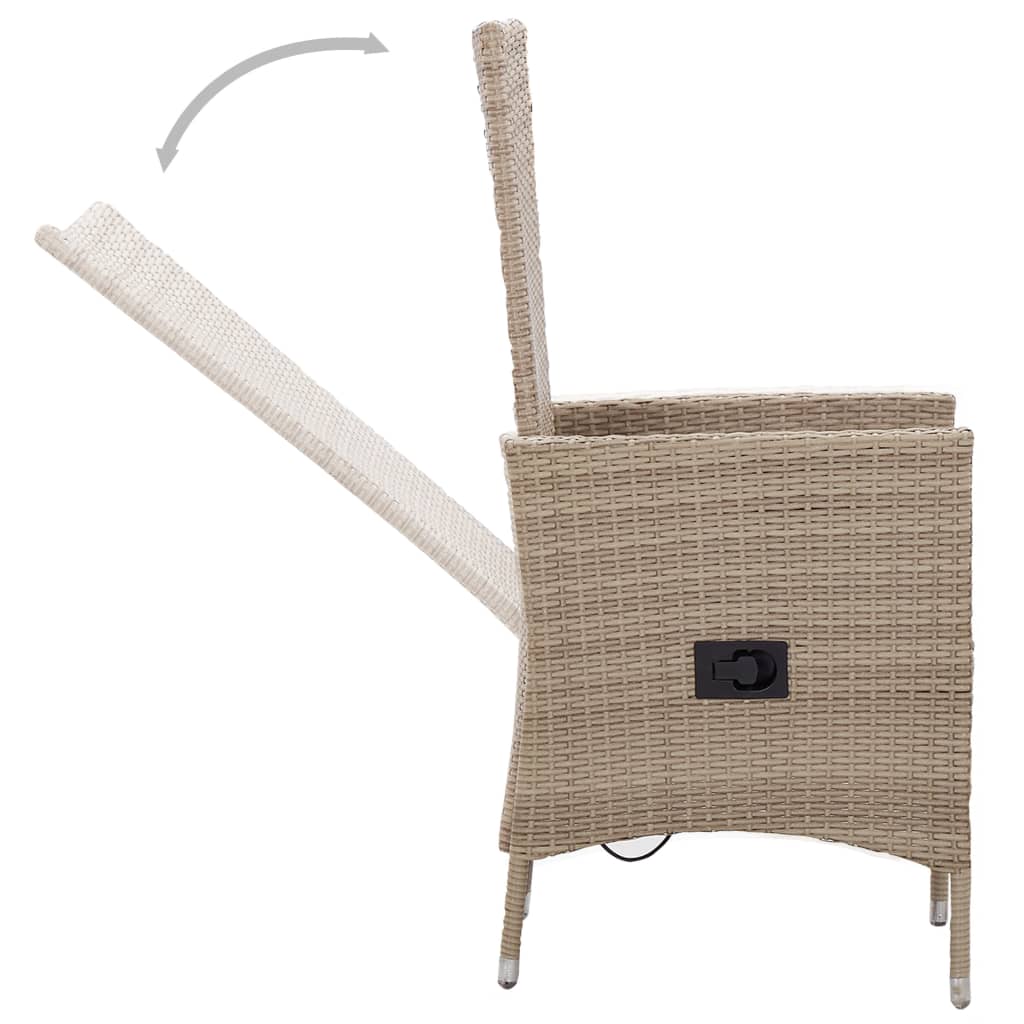 Patio Chairs 2 Pcs With Cushions Poly Rattan