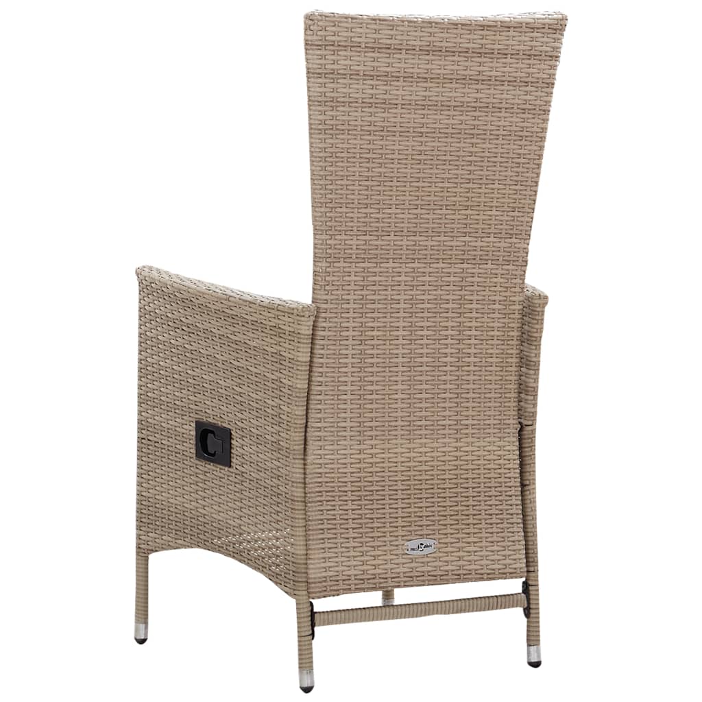 Patio Chairs 2 Pcs With Cushions Poly Rattan