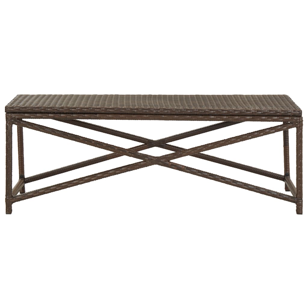 Patio Bench Poly Rattan