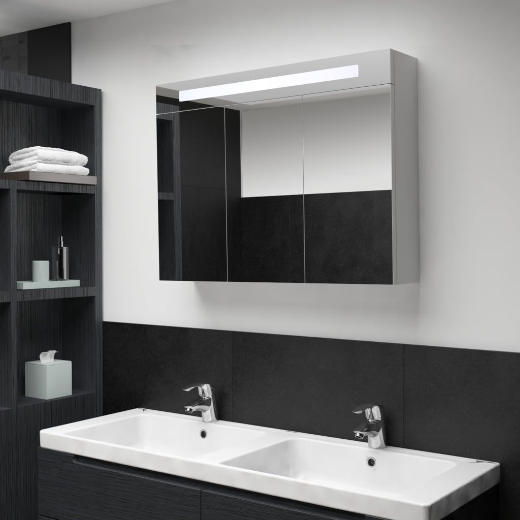 Led Bathroom Mirror Cabinet 34.6&quot;X5.1&quot;X24.4&quot;