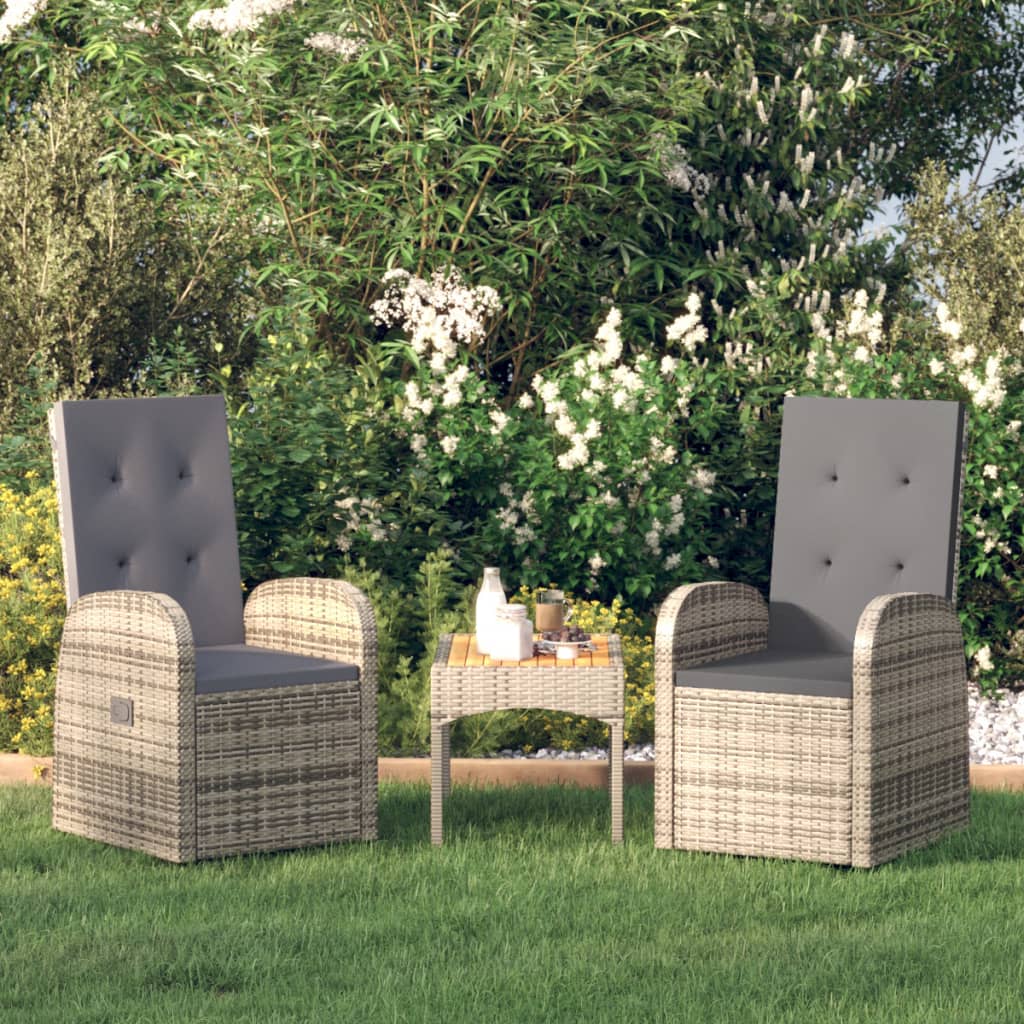 Patio Chairs 2 Pcs With Cushions Poly Rattan