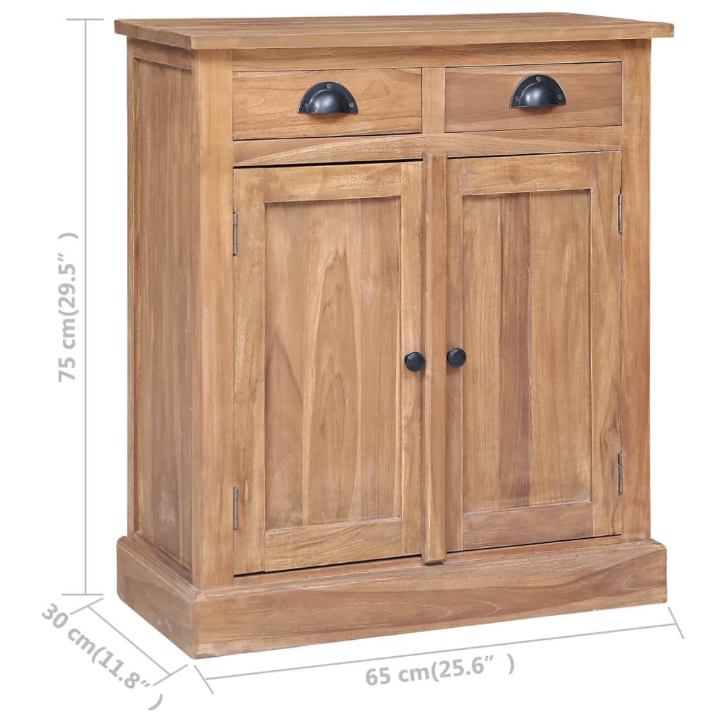 Side Cabinet 25.6&quot;X11.8&quot;X29.5&quot; Solid Teak