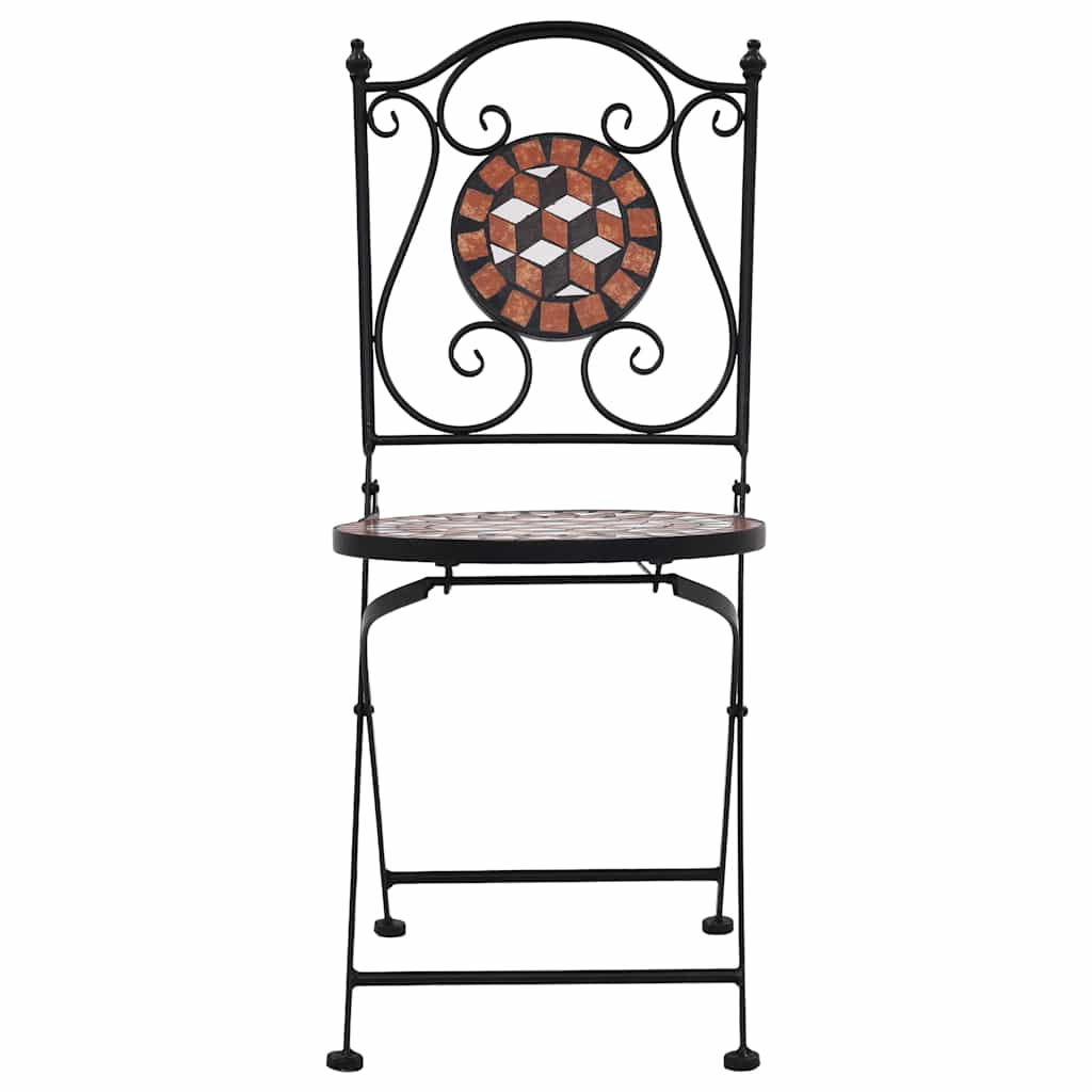 Mosaic Bistro Chairs 2 Pcs Ceramic