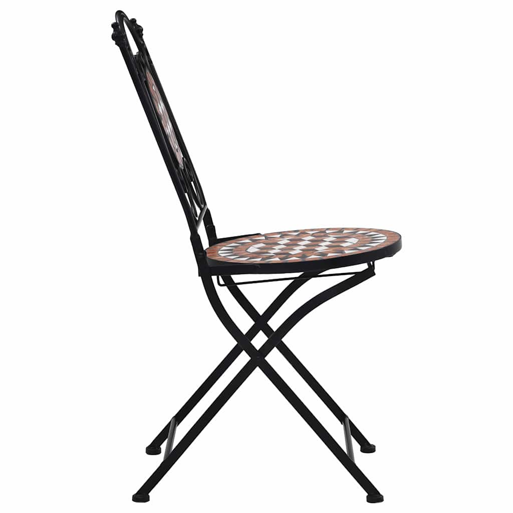 Mosaic Bistro Chairs 2 Pcs Ceramic