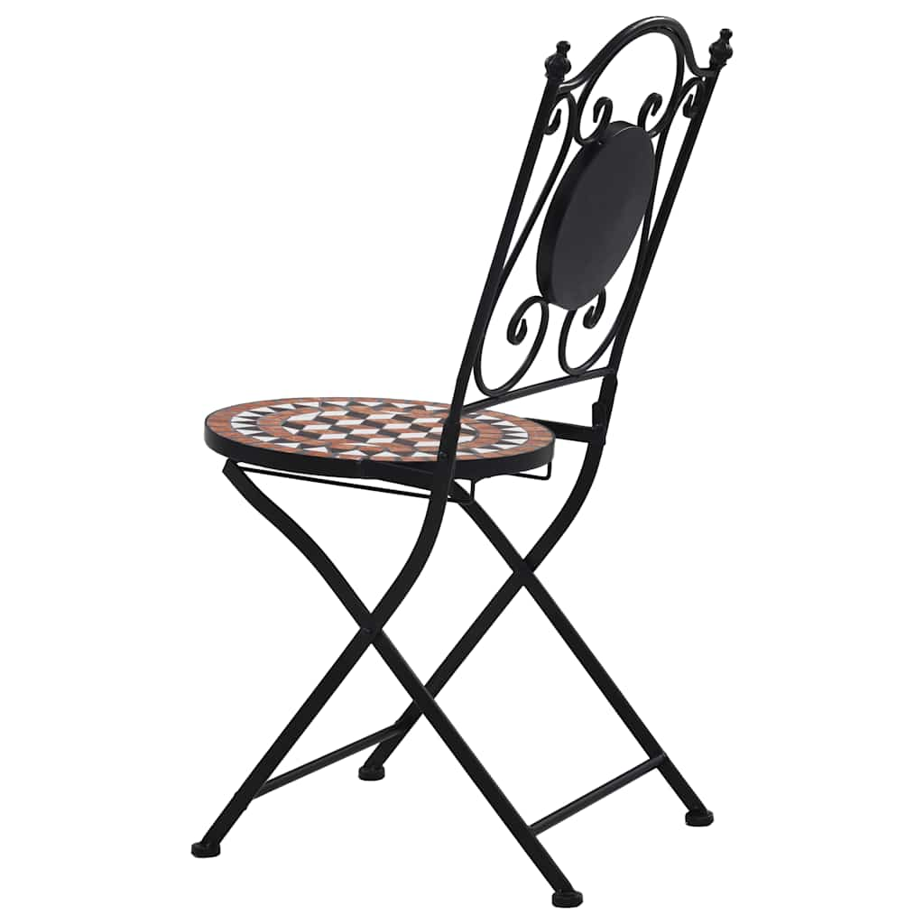 Mosaic Bistro Chairs 2 Pcs Ceramic