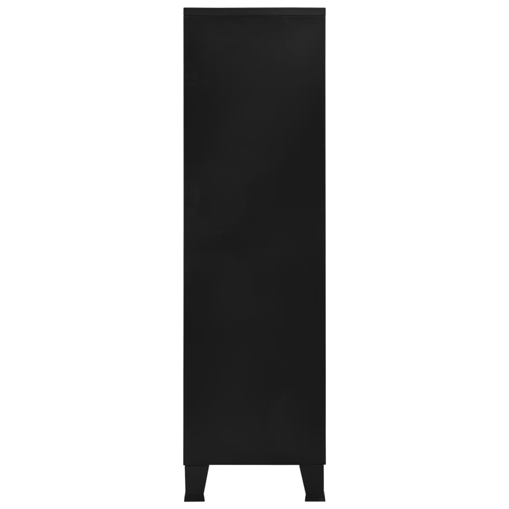 Wardrobe Industrial Black 35.4&quot;X15.7&quot;X55.1&quot; Steel