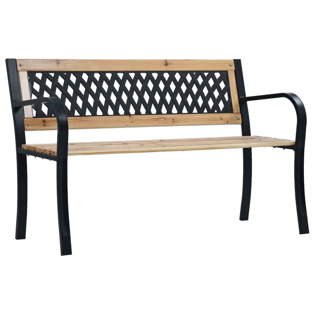 Twin Patio Bench 93.7&quot; Chinese Fir Wood