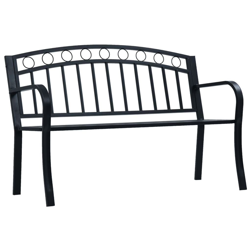 Patio Bench With A Table 49.2&quot; Steel