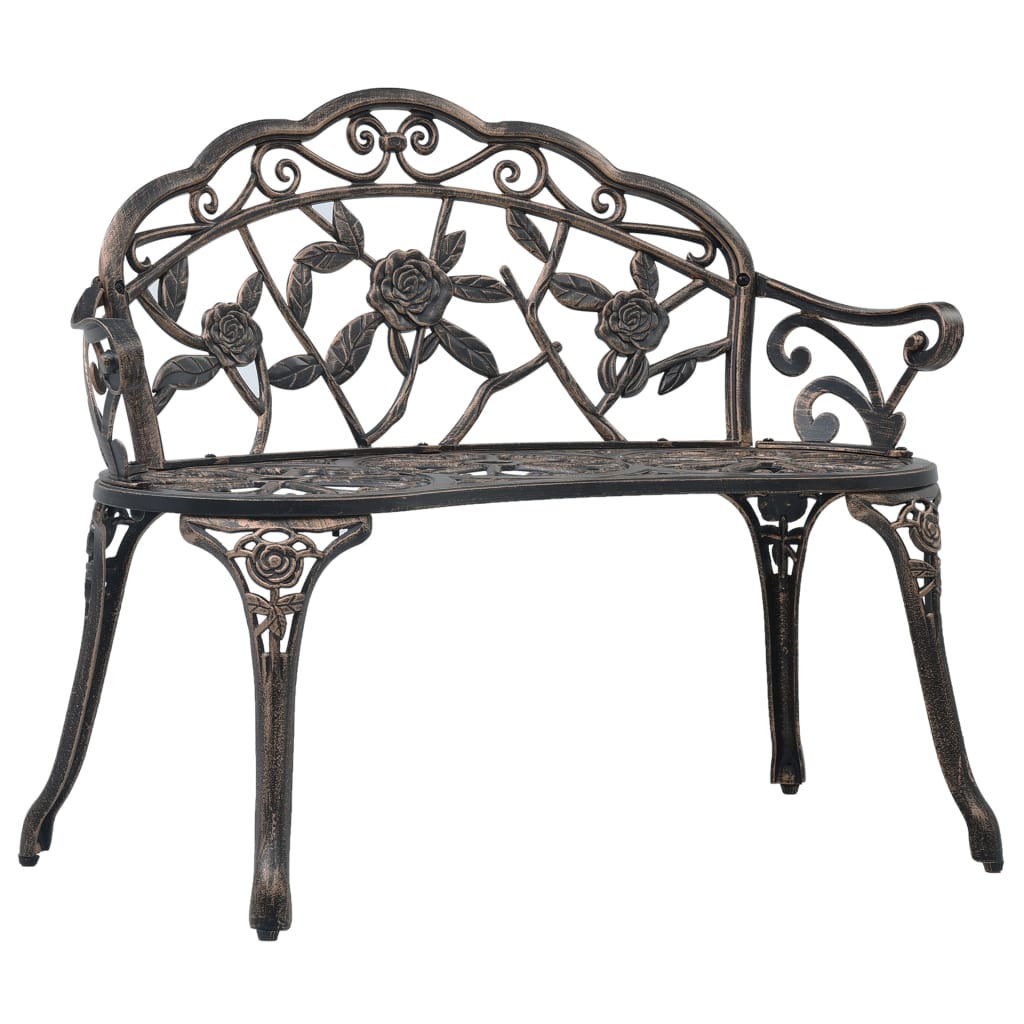 Patio Bench 39.4&quot; Cast Aluminum