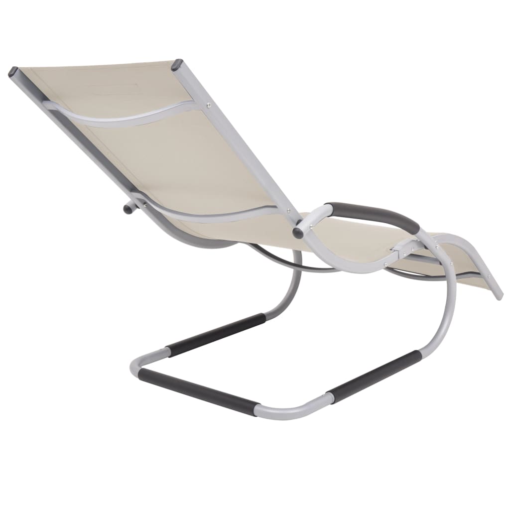 Sun Lounger With Pillow Aluminum And Textilene