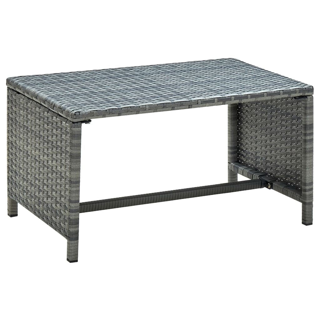 Coffee Table 27.6&quot;X15.7&quot;X15&quot; Poly Rattan