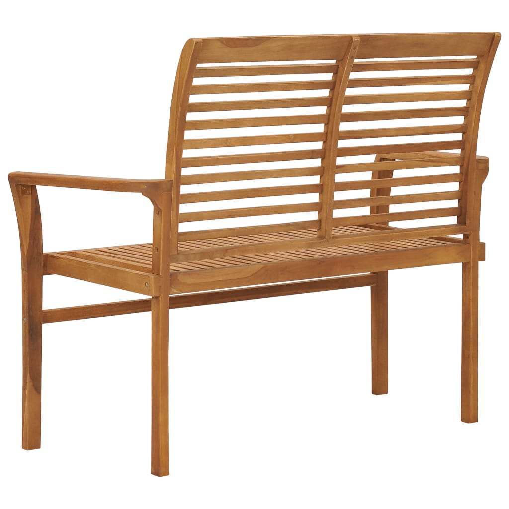 Patio Bench 44.1&quot; Solid Teak Wood