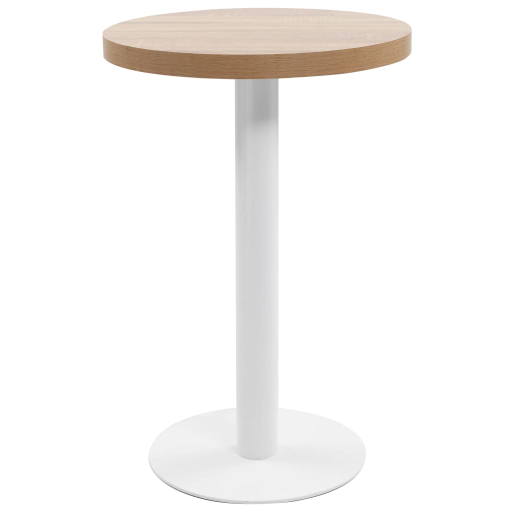 Bistro Table Light Brown 23.6&quot; Mdf