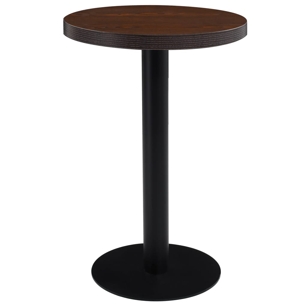 Bistro Table Light Brown 23.6&quot; Mdf