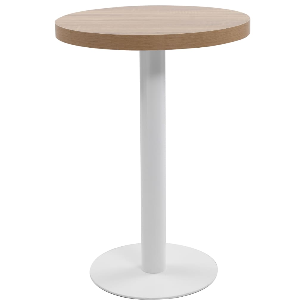 Bistro Table Light Brown 23.6&quot; Mdf