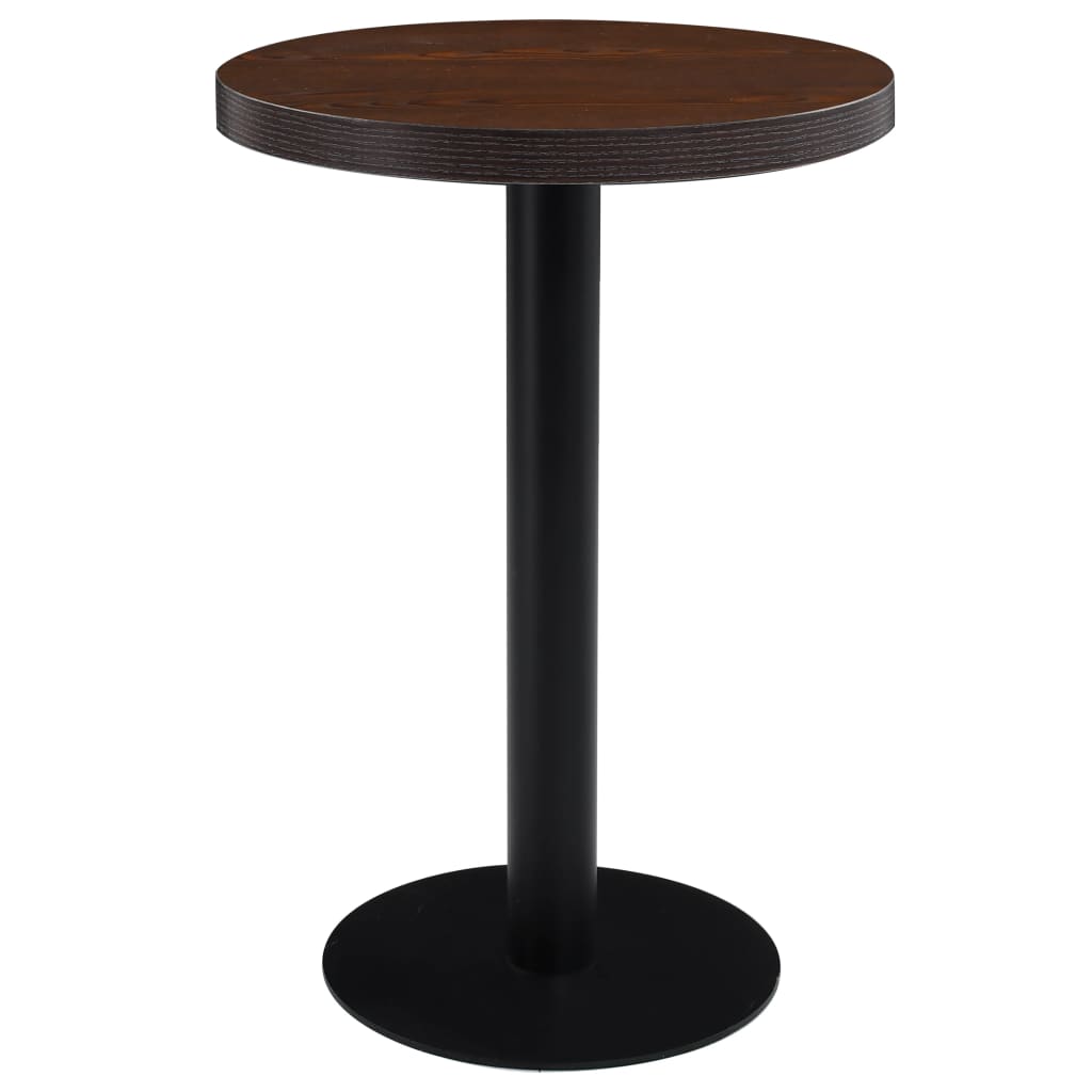 Bistro Table Light Brown 23.6&quot; Mdf