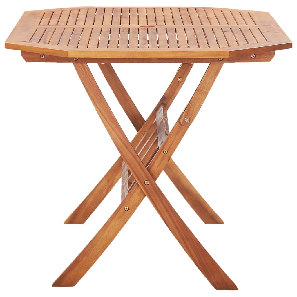 Folding Patio Table Solid Wood Acacia