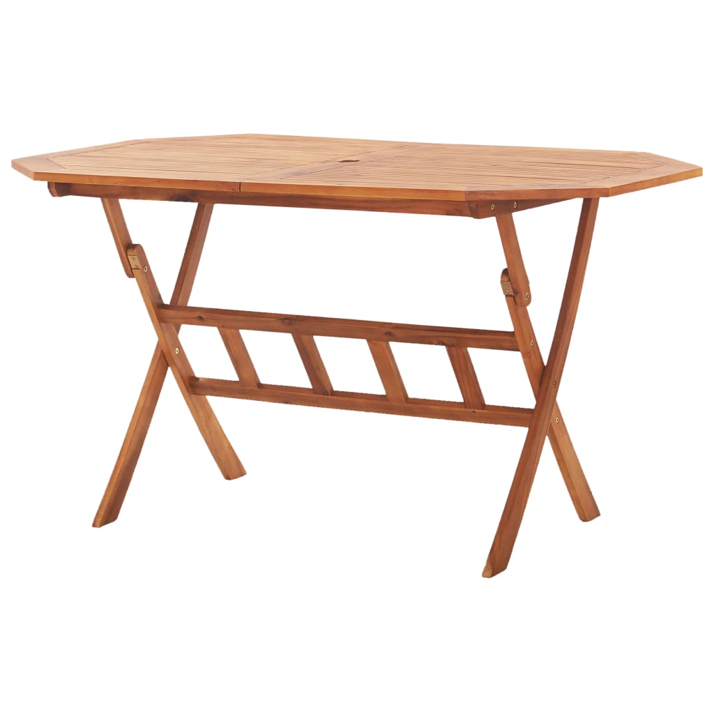 Folding Patio Table Solid Wood Acacia