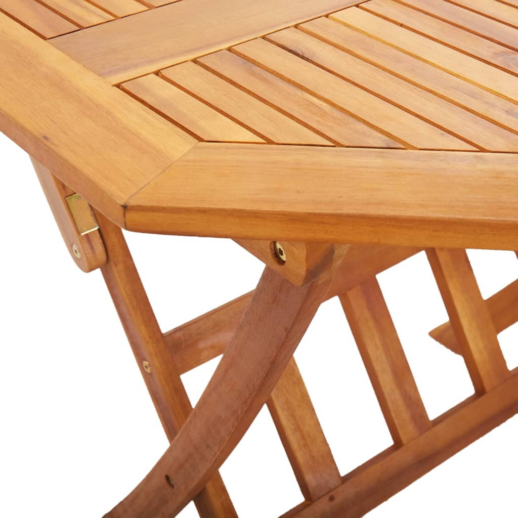 Folding Patio Table Solid Wood Acacia