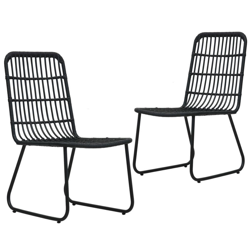 Patio Chairs 2 Pcs Poly Rattan