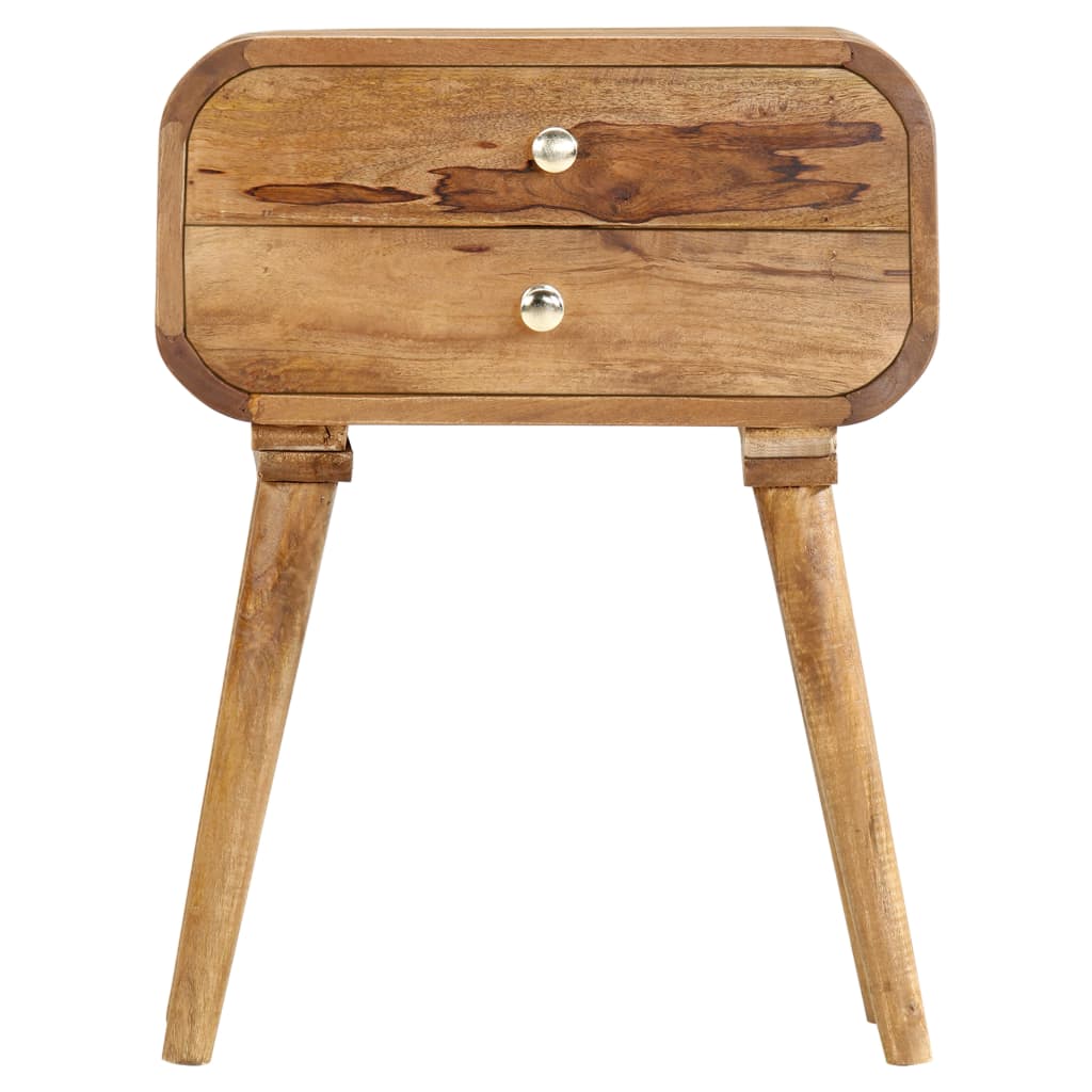 Bedside Cabinet 16.9&quot;X11.8&quot;X22.8&quot; Solid Mango Wood