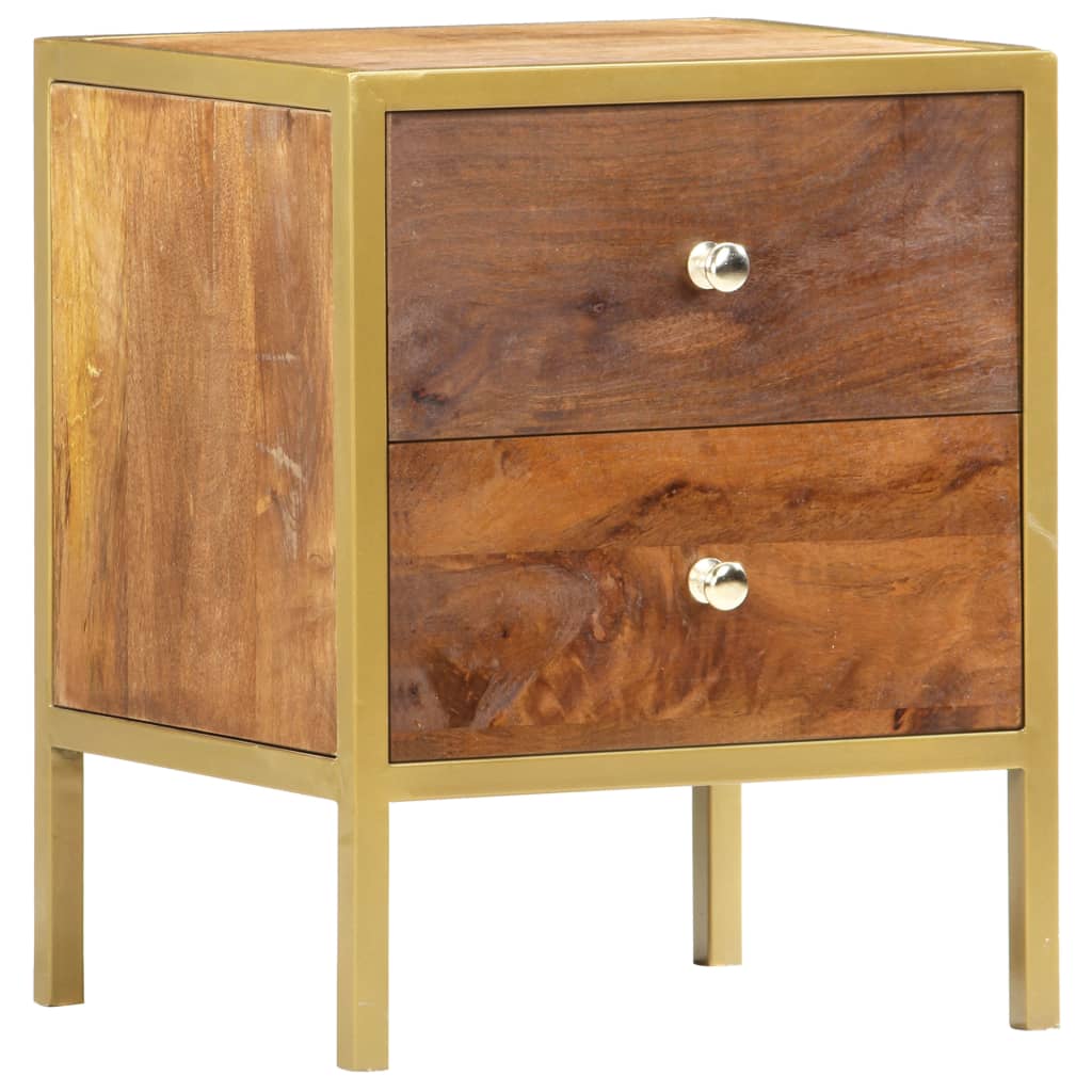 Bedside Cabinet 15.7&quot;X13.8&quot;X19.7&quot; Solid Mango Wood