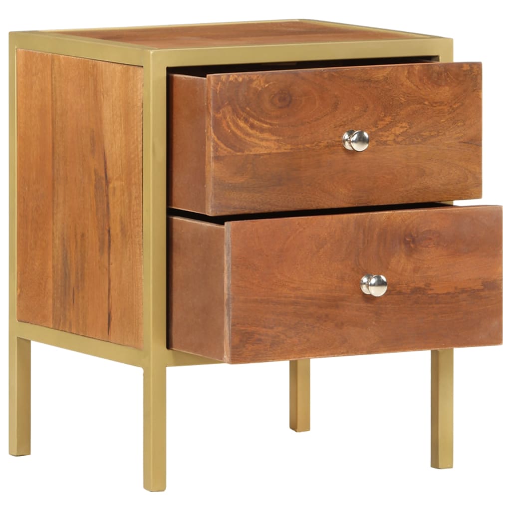 Bedside Cabinet 15.7&quot;X13.8&quot;X19.7&quot; Solid Mango Wood