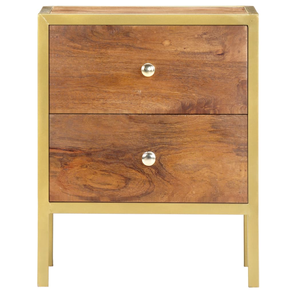 Bedside Cabinet 15.7&quot;X13.8&quot;X19.7&quot; Solid Mango Wood