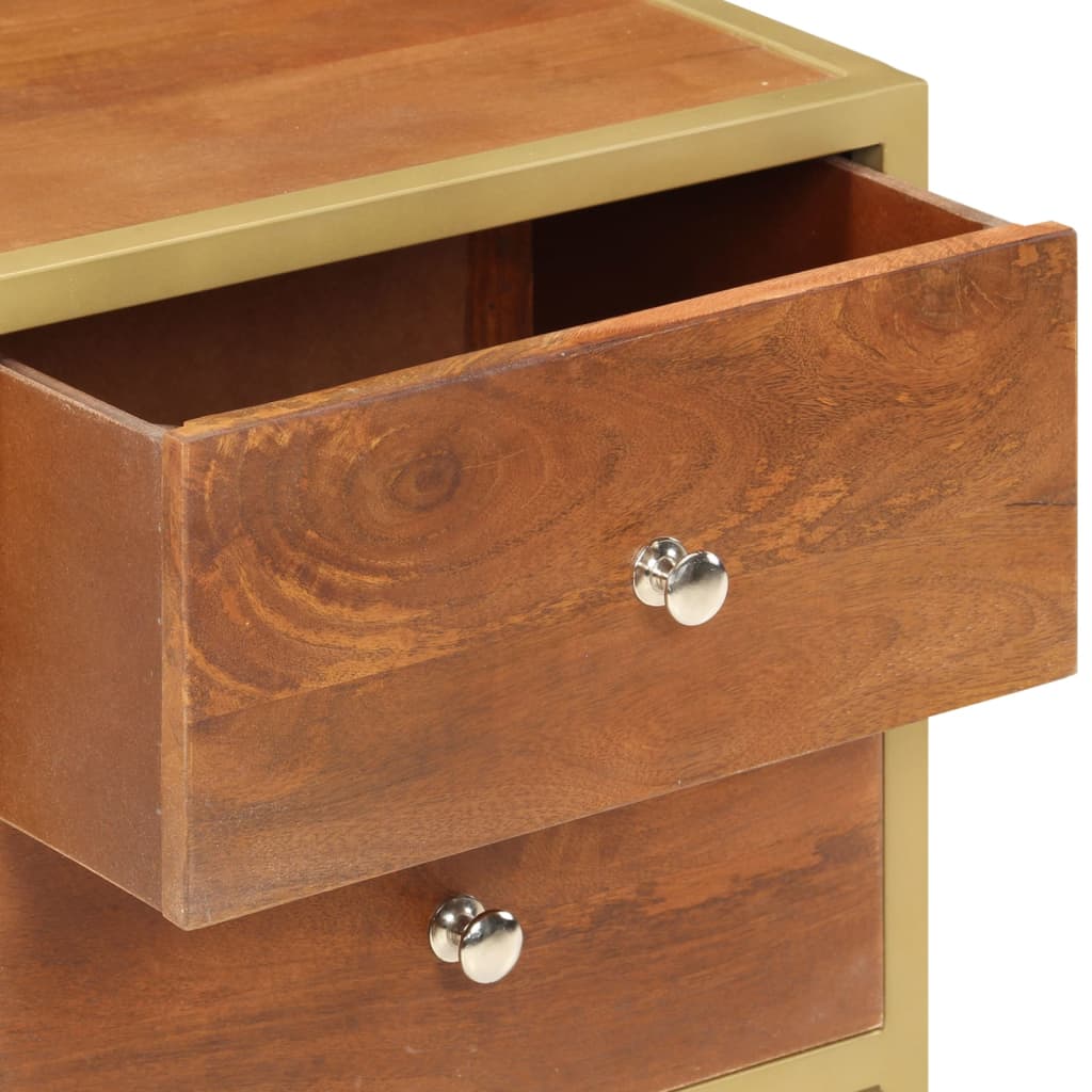 Bedside Cabinet 15.7&quot;X13.8&quot;X19.7&quot; Solid Mango Wood