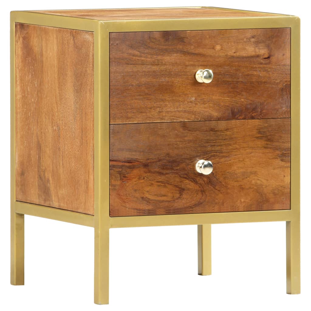 Bedside Cabinet 15.7&quot;X13.8&quot;X19.7&quot; Solid Mango Wood